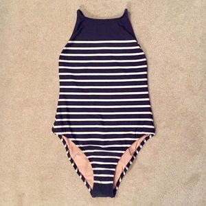 J.Crew High Neck One Piece Swimsuit